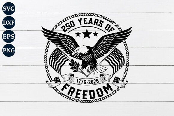 250th Anniversary American Flag Eagle Graphics