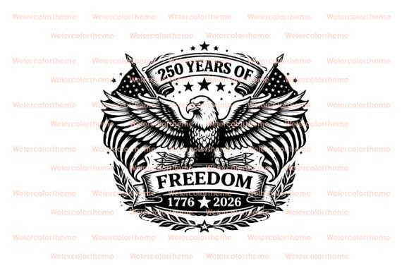 250th Anniversary USA Flag Eagle SVG – Graphics & Crafts