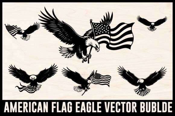 American Flag Eagle SVG: Graphics for Crafts