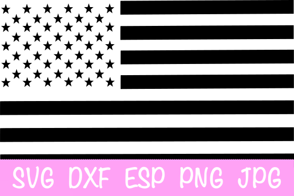 Black American Flag SVG for Bold Graphics and Crafts