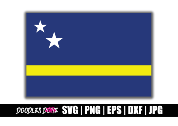 Curacao Flag SVG: Graphics for Crafts & Sales
