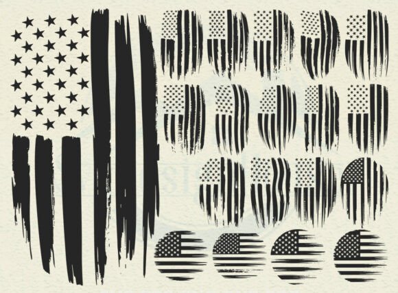Distressed Flag SVG: Bold Graphics for Crafts