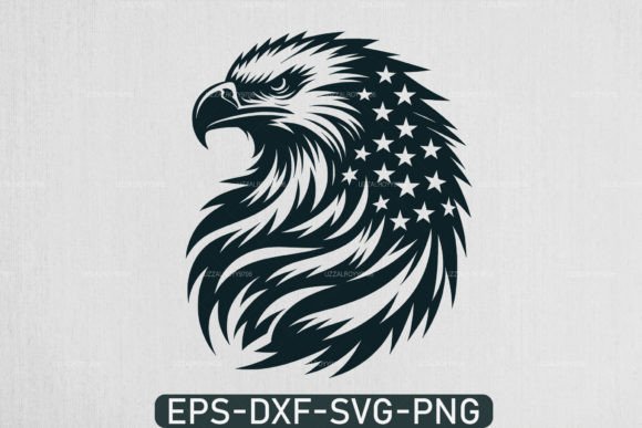 Eagle 4th July Graphics for Crafts & Business