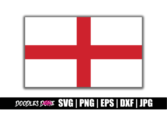 England Flag SVG for Crafts and Graphics