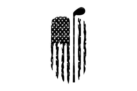 Golf Club American Flag SVG: Graphics for Crafts