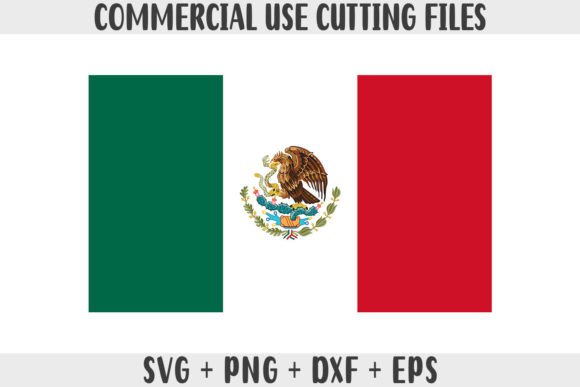 Mexico Flag SVG Original Colors Graphics