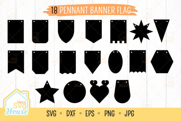 Pennant Banner Flag Patry Svg: Graphics for Crafts and Content