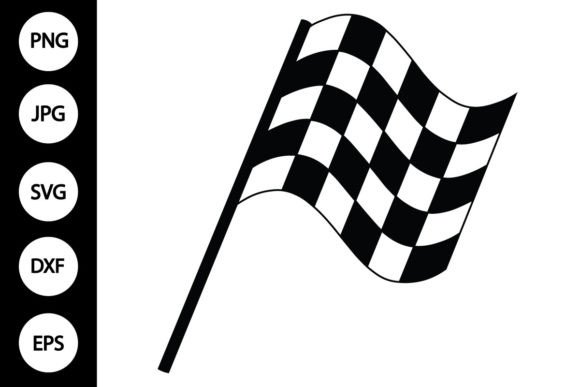 Racing Flag SVG: Bold Graphics for Crafts