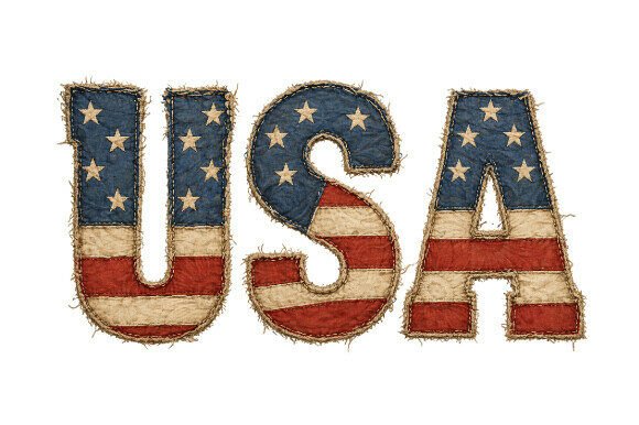 Rustic USA Flag Patch PNG for Crafts & Graphics