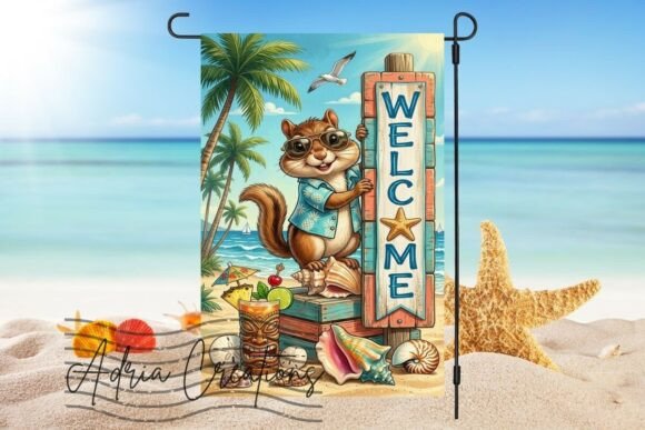 Summer Garden Flag Squirrel Png: Crafts & Graphics Review