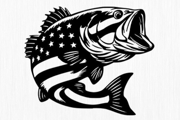 Us Bass Fishing Svg, Graphics and Crafts