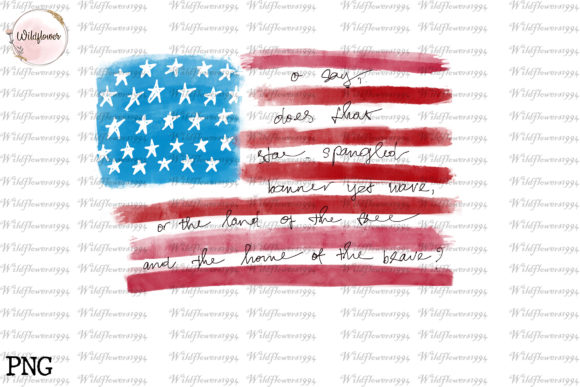 USA Flag 4th of July PNG: Graphics for Crafts
